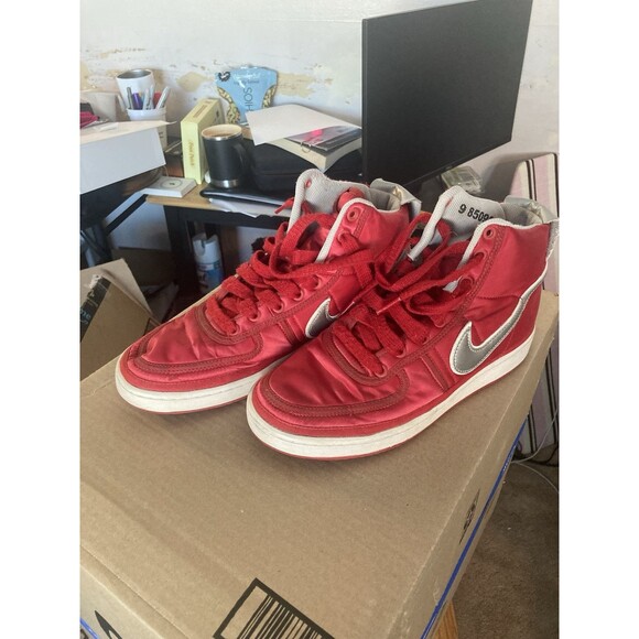 Nike Vandal High Supreme Metallic Red size 9 1/2 - Picture 3 of 6